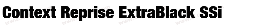 Context Reprise ExtraBlack SSi Extra Black字体转换